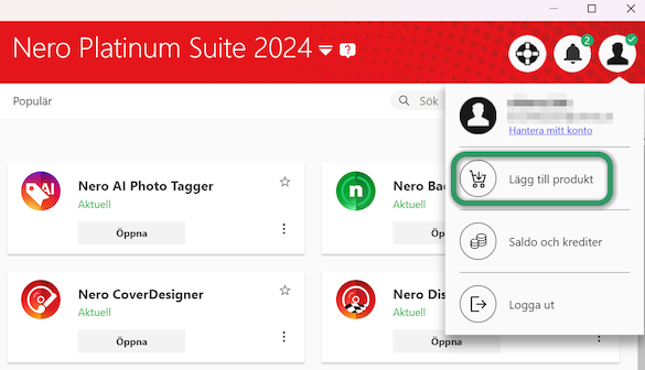 Nero-Start-Lägg-till-produkt-Skärmdump-Svenska